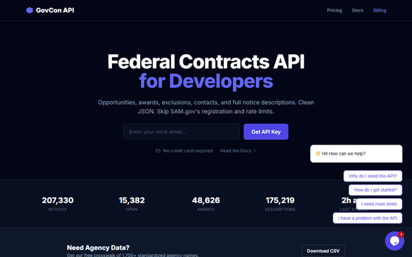 GovCon API