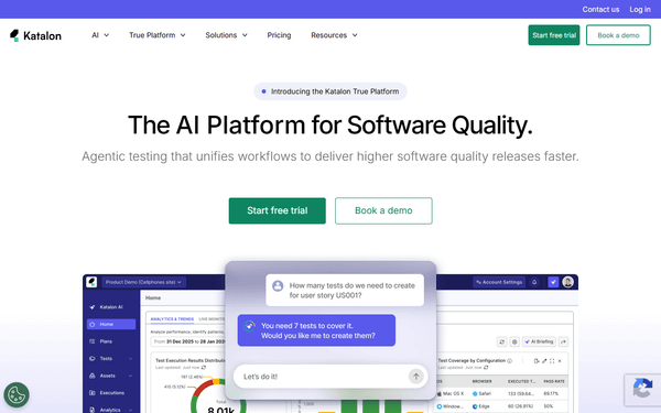 Katalon TestOps (AI Test Management)