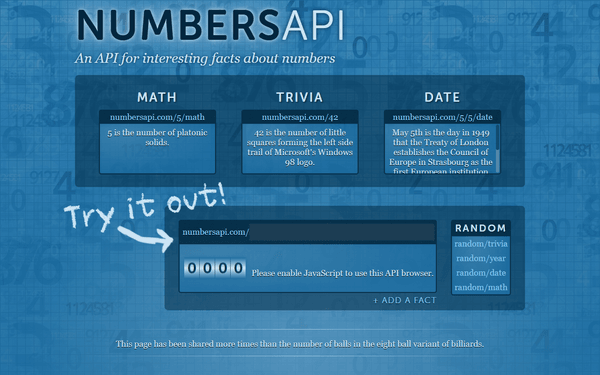 Numbers API