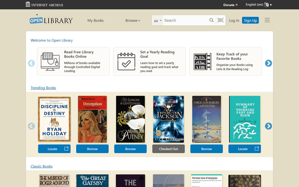 Open Library Alternative