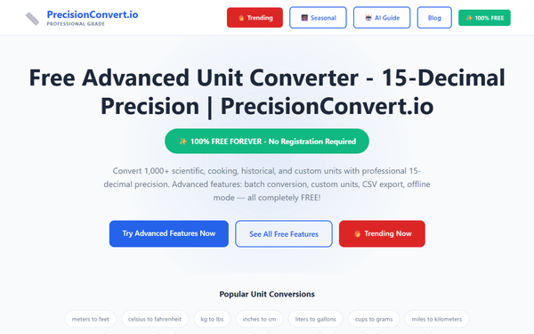PrecisionConvert Unit Engine